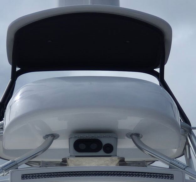 whale spotter camera on the flybridge of the 70 viking